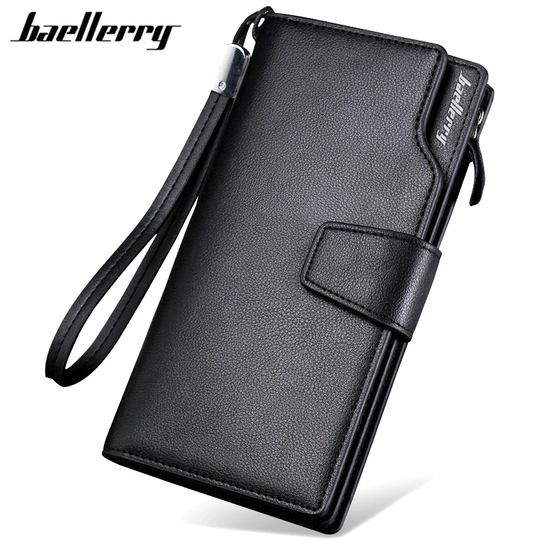 Baellerry-portefeuille-de-marque-de-luxe-pour-homme-Long-porte-monnaie-masculin-pochette-en-cuir-PU